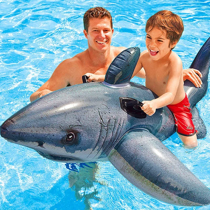 Inflables Toy Swimming Pool Children Inflatable Water Toy Animal Mount Mount Pool  Animal Shark Unicorn Pool Assesories Rafts 6