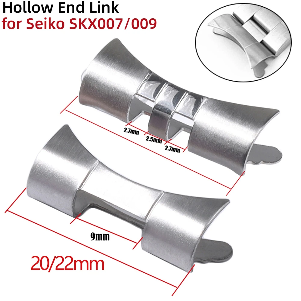 Collegamento Terminale Curvo 2 Pezzi Per Seiko Skx007 Per Connettore Jubilee Band Per Adattatore Rolex In Acciaio Inossidabile Accessori Per Orologi 2