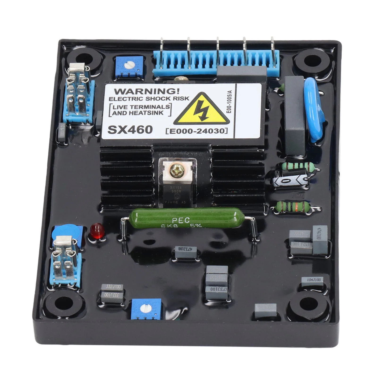 Automatic Volt Regulator Automatic Voltage Regulator AVR Module Board SX460 Replacement for Stamford 95‑132V 190‑264VAC