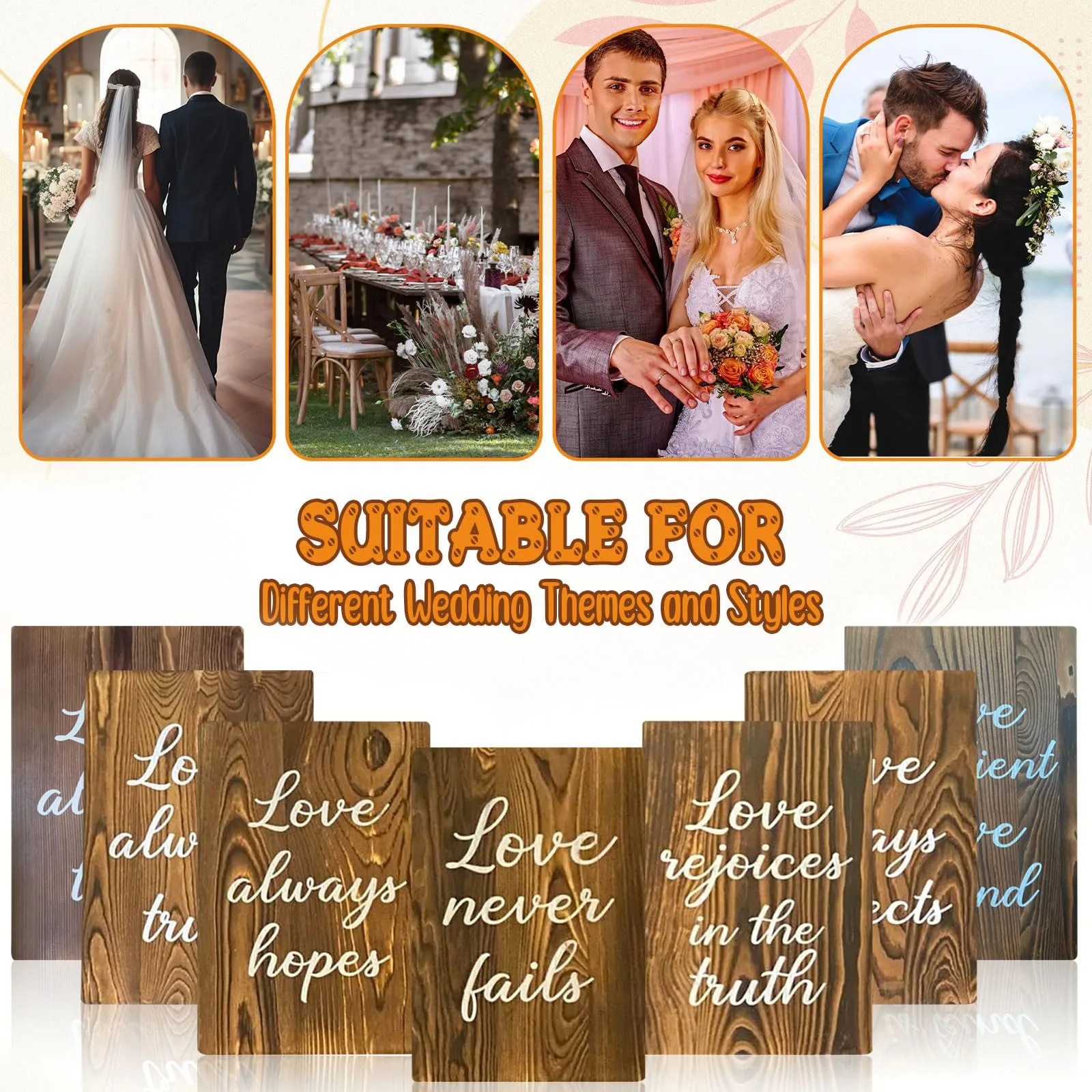Wedding Aisle Wooden Signs Wedding Sign Love Is Patient Kind Wood Signage Verses Wall Decor Gift For Anniversary
