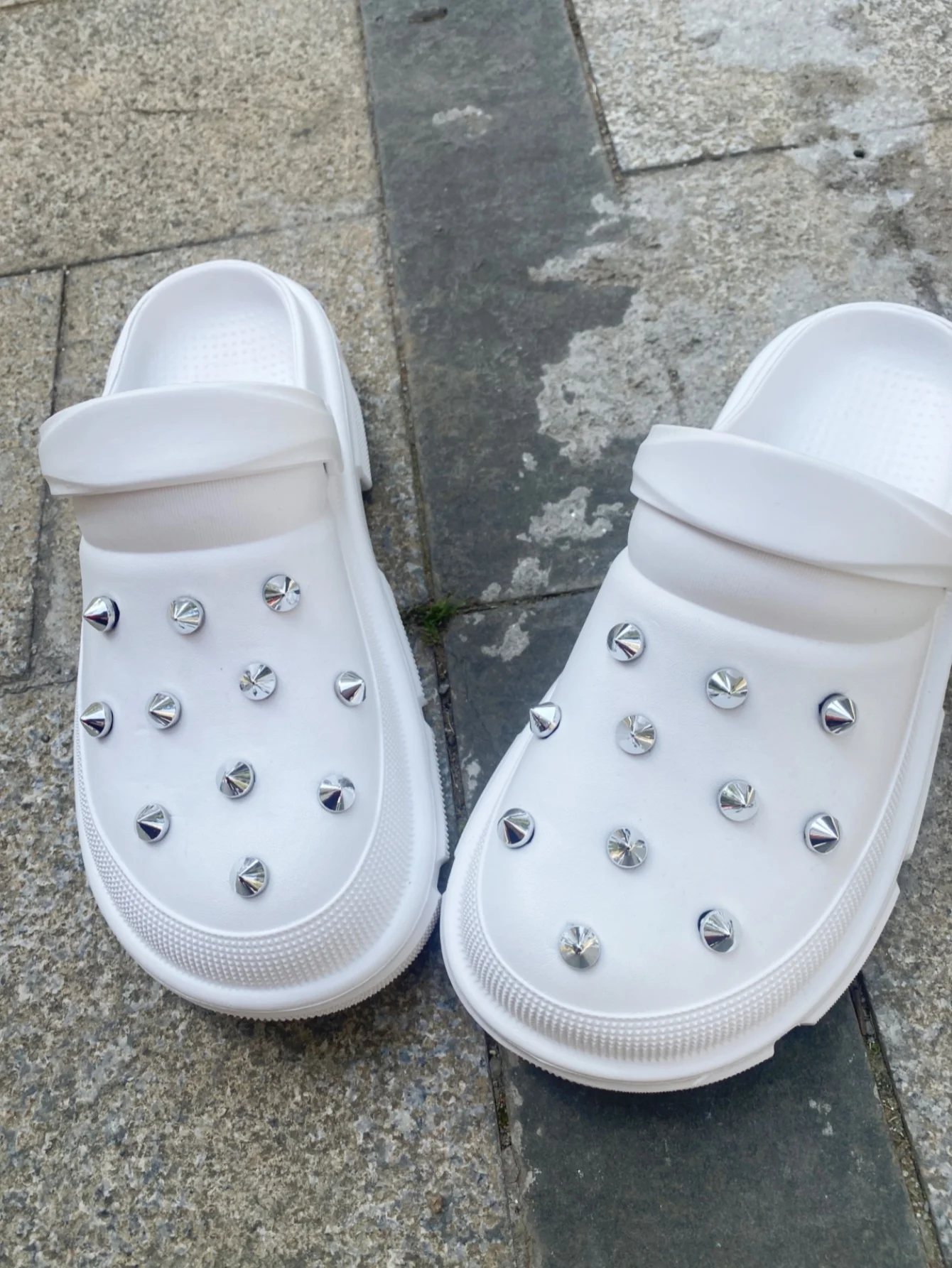 22pcs Diy Rivets For Punk Style Garden Shoes Detachable Shoe Accessories Decorative Buckle