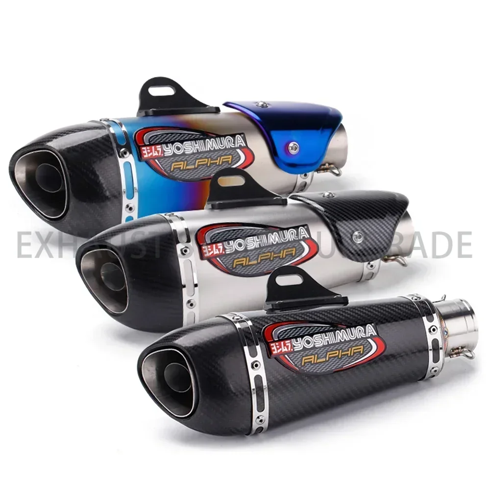 

Universal 51mm Motorcycle Exhaust Alpha Muffler R3 MT07 FZ1 R6 R15 ZX6R ZX10 Z900 Z400 1000 CBR1000 GSXR1000 with DB Killer