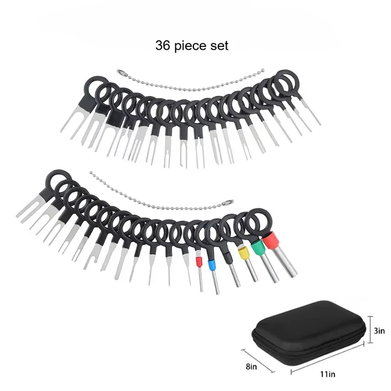 Car Terminal Removal Kit 26/36/41pcs Wire Plug Connector Extractor Puller Release Pin Extractor Set Terminal Plug Repair Tools car terminal tools