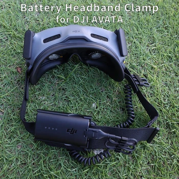 DJI 아바타 고글 2 배터리 헤드밴드 고정 홀더 전원 공급 장치, 비행 안경 케이스 지원, 야외 여행 드론 액세서리