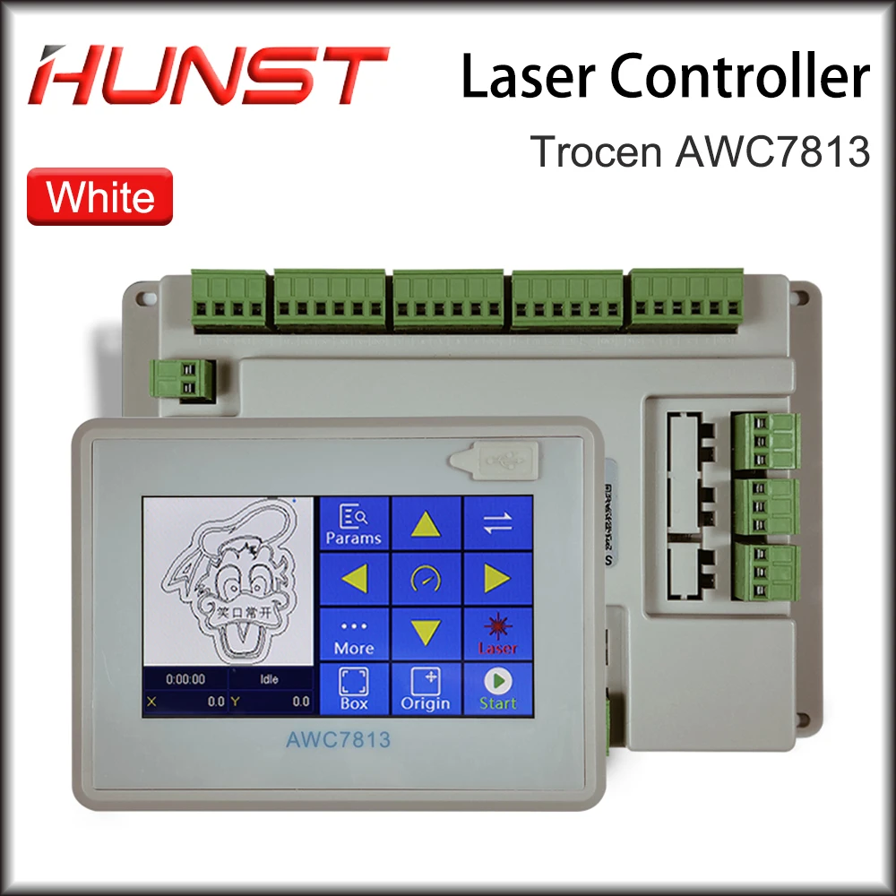 Hunst-CNC Control Motherboard System for Laser Cutting Machine Controller Board Trocen CO2 AWC7813 AWC708S