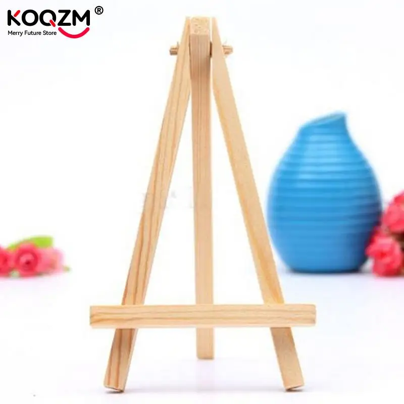 Sketch easel wooden easel 1Pcs 8*15cm Mini wood artist tripod painting easel For photo painting postcard display holder frame Desk decor