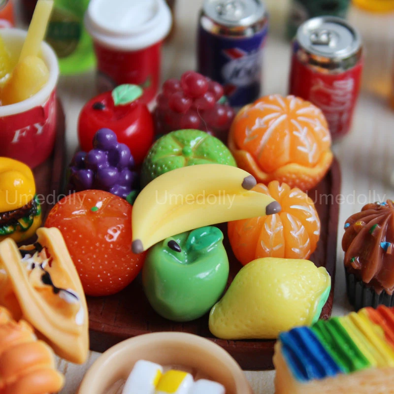 1:6 Miniature Dollhouse Food Supermarket Mini Snack Simulation Cake Wine Drink for Blyth BJD Doll Kitchen Accessories Toy 3