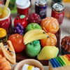 1:6 Miniature Dollhouse Food Supermarket Mini Snack Simulation Cake Wine Drink for Blyth BJD Doll Kitchen Accessories Toy 3