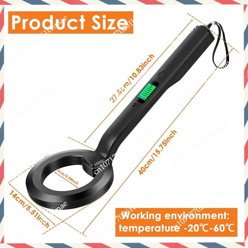 -A21Z Metal Detector, Detector With Audible & Alerts 360° Scanning Handheld Metal Detector Treasure Finder For Metal Object