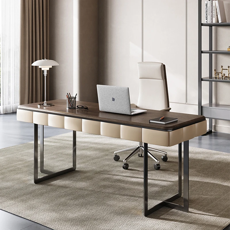 

Nordic Luxury Portable Table Corner Modern Storage Standing Desk Storage Executive Scrivanie Per Computer Office Furniture