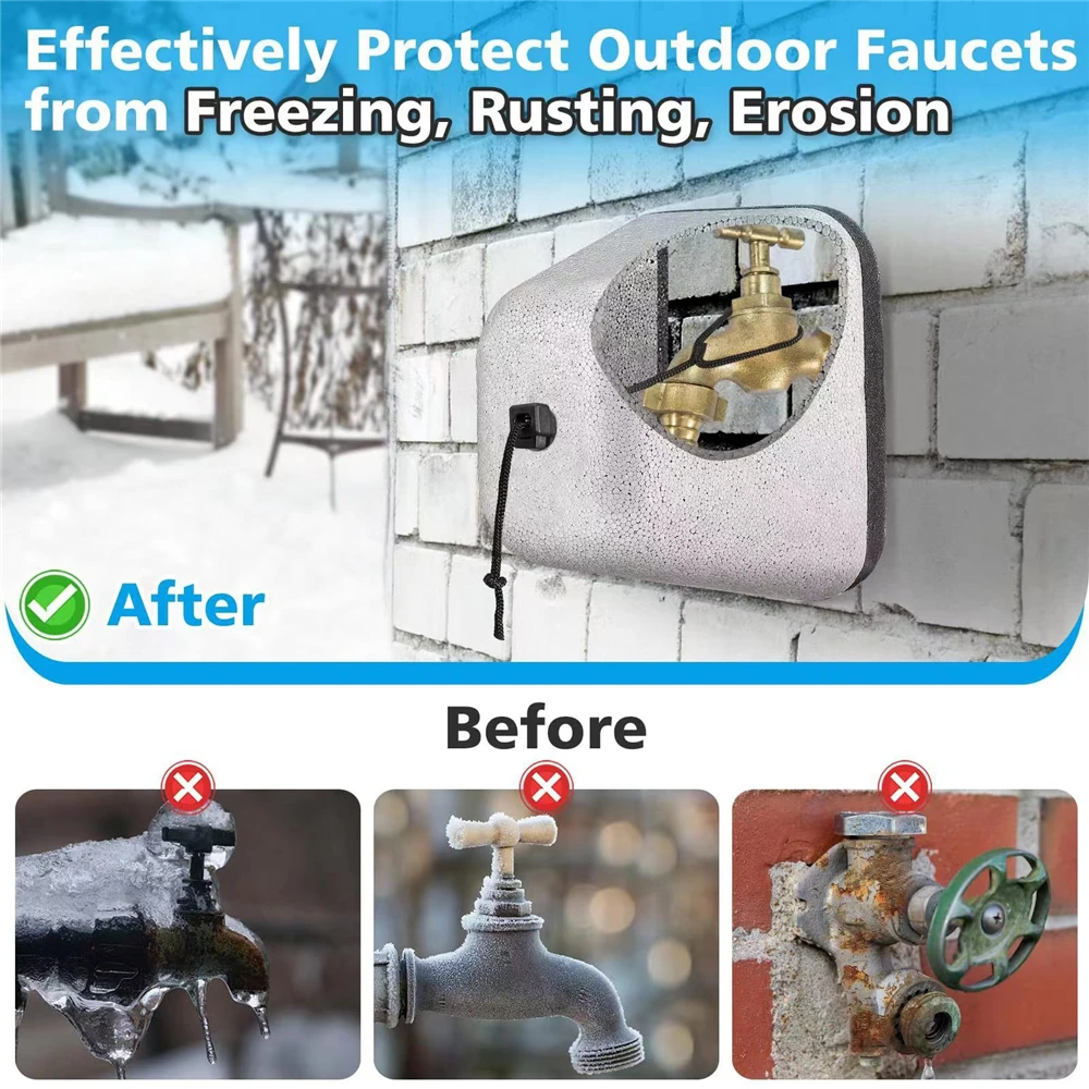 Outdoor Faucet Cover for Winter Waterproof Freeze Protection