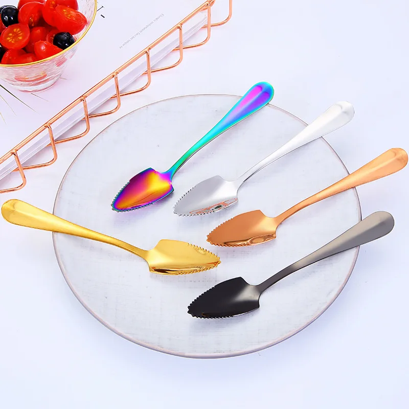 304 Stainless Steel Salad Cutlery Set Fork Spoon Gift Fruit Soup Western Food Children's