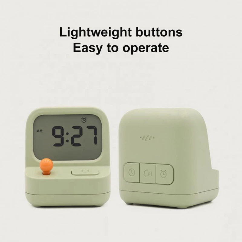 Retro Mini Handheld Game Machine Alarm Clock Kids Cute Digital Clock Multi Function Countdown Snooze Desk Table Clock Durable 3