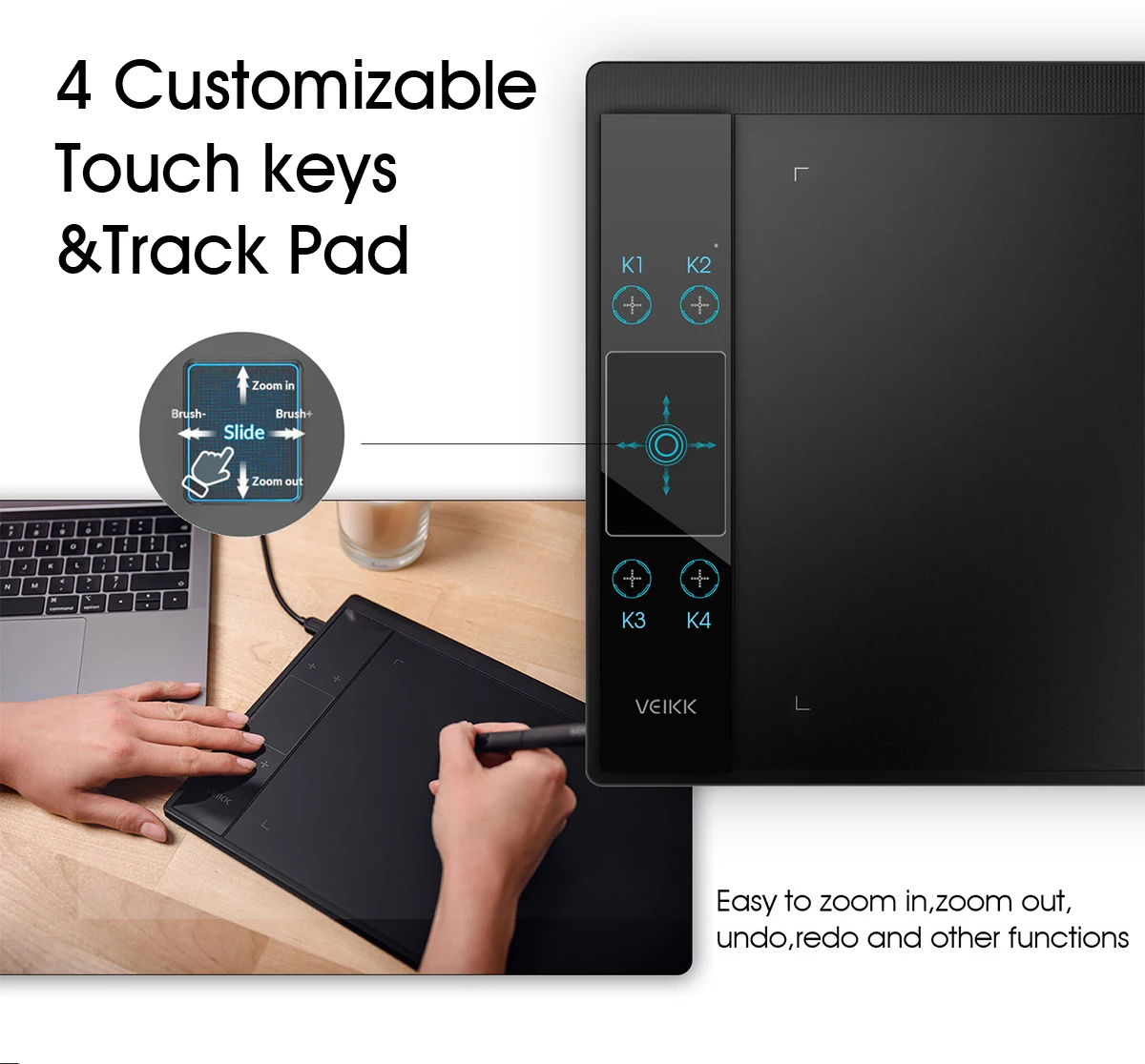 VEIKK A30 10X6 Inch Graphic Tablets Digital Pen Tablet Phone Drawing Tablet with Tilt OTG Battery-Free Stylus for Android Window 14 VEIKK A30 10X6 Inch Graphic Tablets Digital Pen Tablet Phone Drawing Tablet with Tilt OTG Battery-Free Stylus for Android Window 9