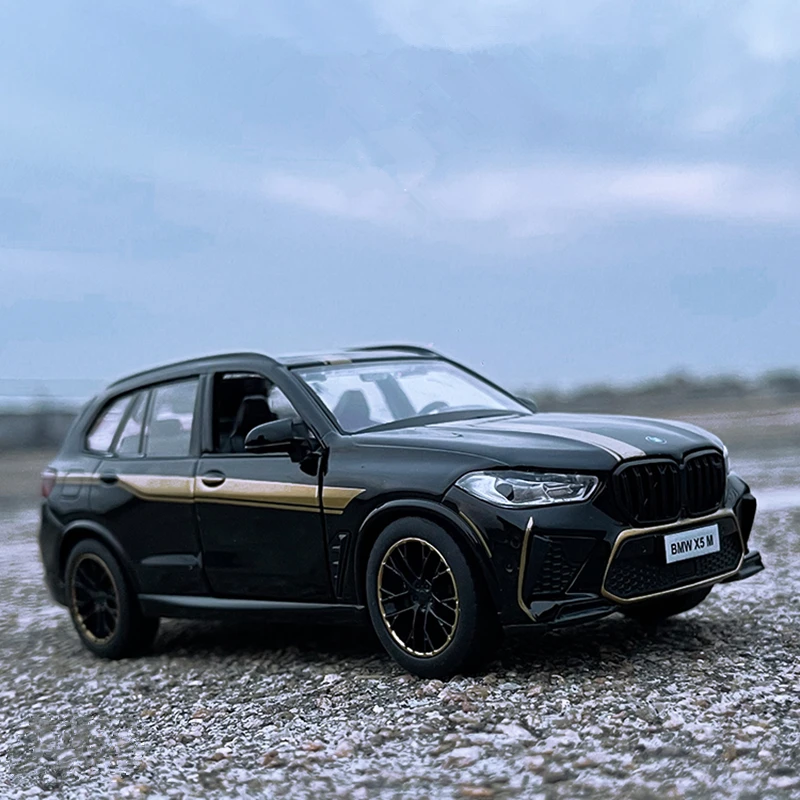1:32 BMW X5 X5M SUV Alloy Car Model Diecasts Metal Toy Vehicles Car Model Collection Sound Light High Simulation Childrens Gifts 3