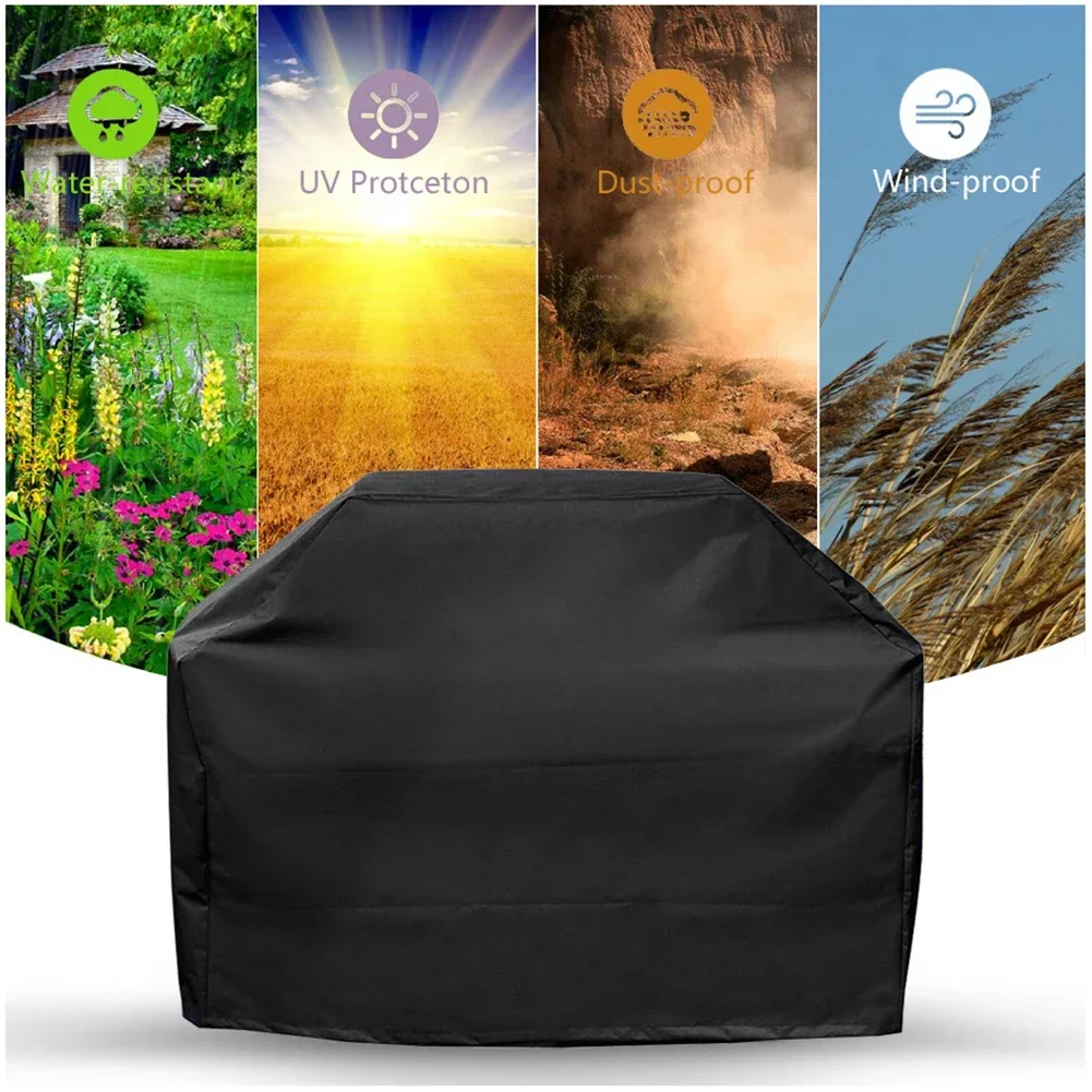 Barbecue Covers Weber Heavy Duty Outdoor Barbecue Cover  Waterproof Anti-Dust Weather Resistant Square Rain Protective 5
