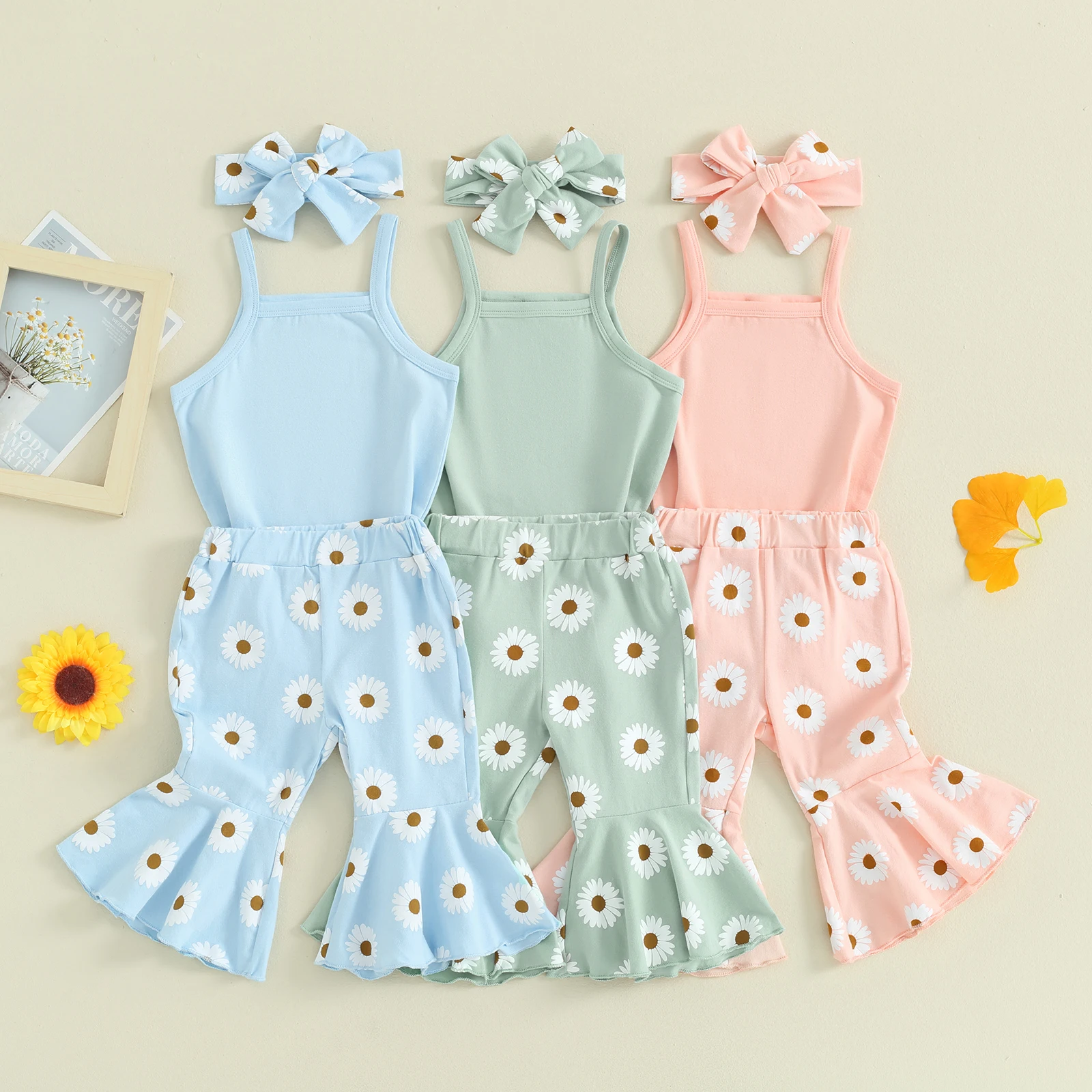 New Born Baby Boy/Girl Pack Of 3 Pant, Shirt, Cap For Summer | Blue, Pink, Peach main image 0