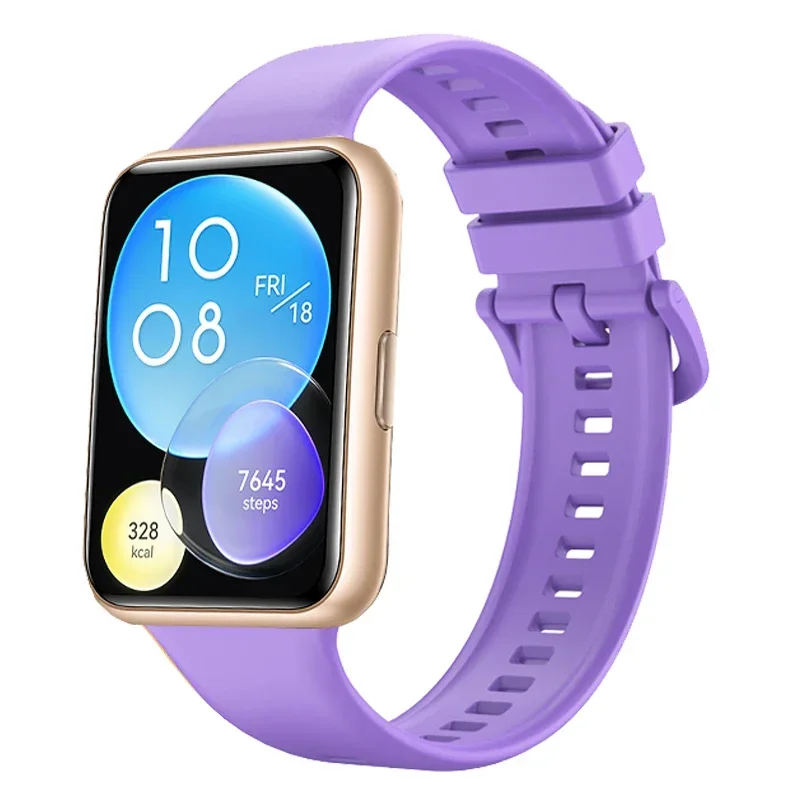 Silicone Bracelet Strap with Metal Buckle - Sporty Replacement Wristband Accessories
