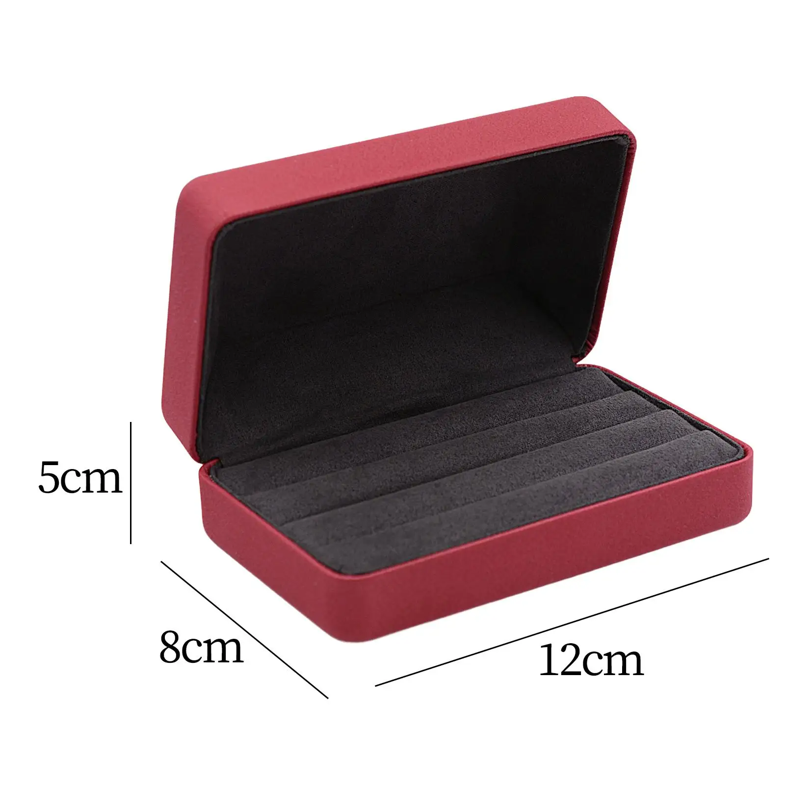 

Jewelry Box Jewelry Display Case Lightweight Fashion Ring Storage Box Ring Organizer Box for Lady, Multiple Rings, Ear Studs