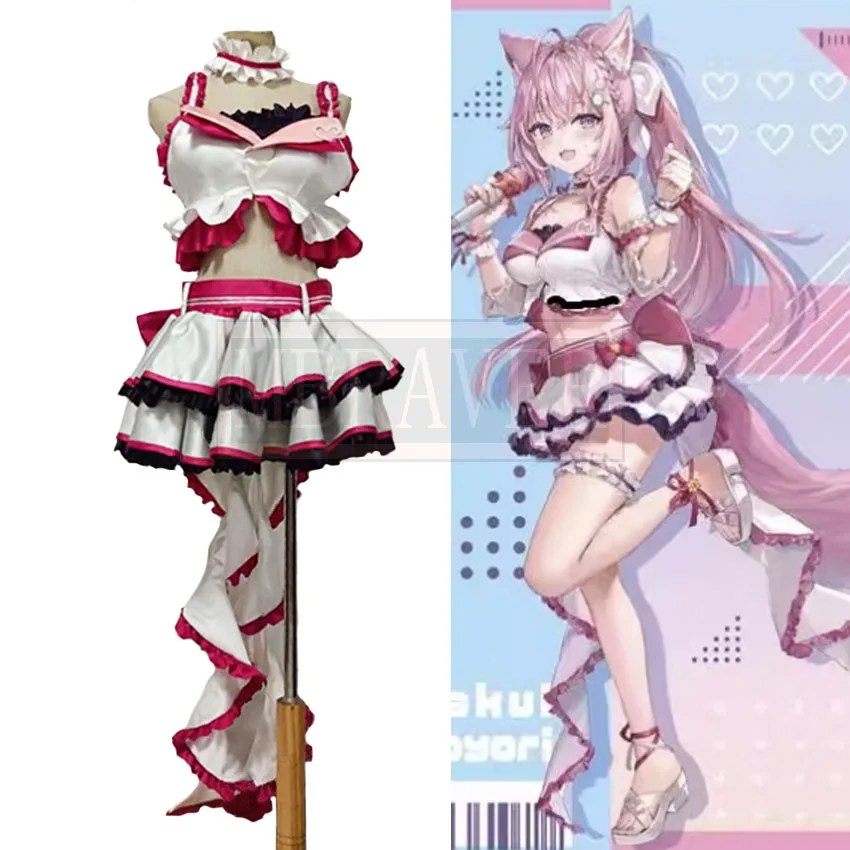 

Hololive Vtuber Hakui Koyori красивая форма Косплей Костюм Хэллоуин вечерние на заказ любой размер