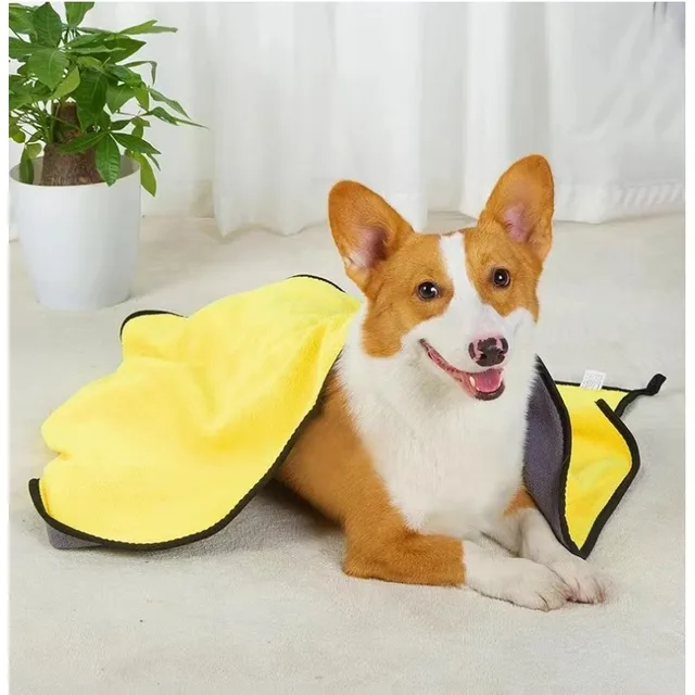 New Pet Dog Absorbent Towel Microfiber Dog Bathing Towel Dog Bathrobes Wiping Cloth Super Soft Absorbent Quick-Dry Towel 4