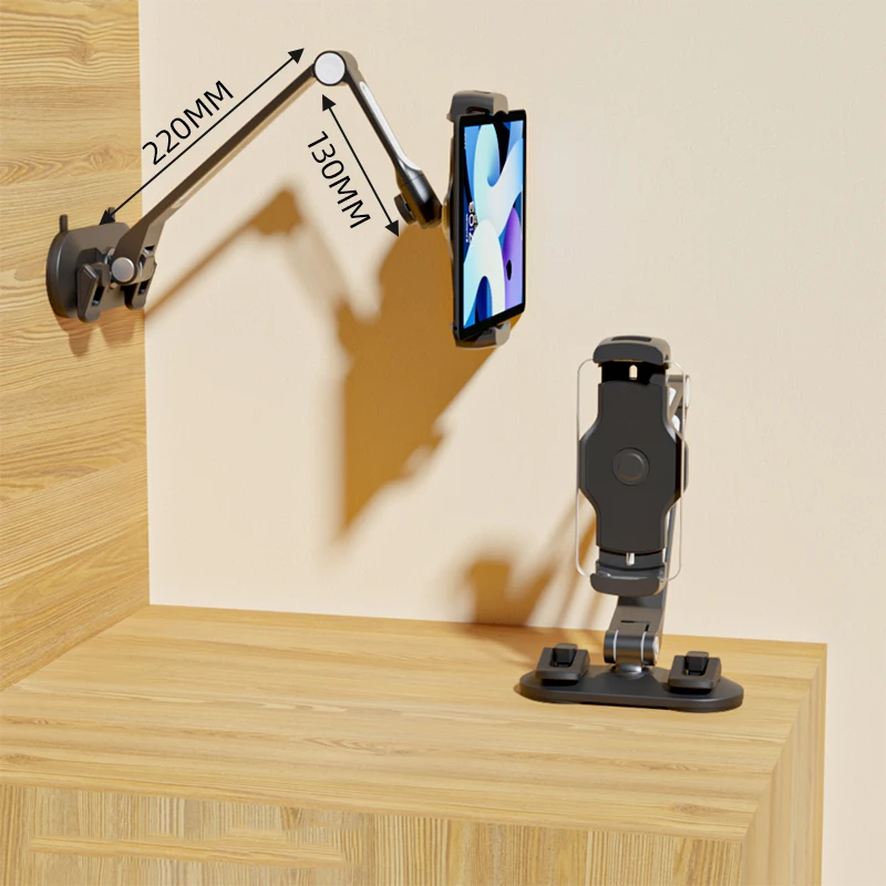 Tablet Stand Holder para Xiaomi Mipad Suporte de Vidro do Carro Braço Longo Ajustável Gps Phone Mount Vidro do Carro Montagem para o Telefone 12.9 4.7 a 13 - Imagem 2