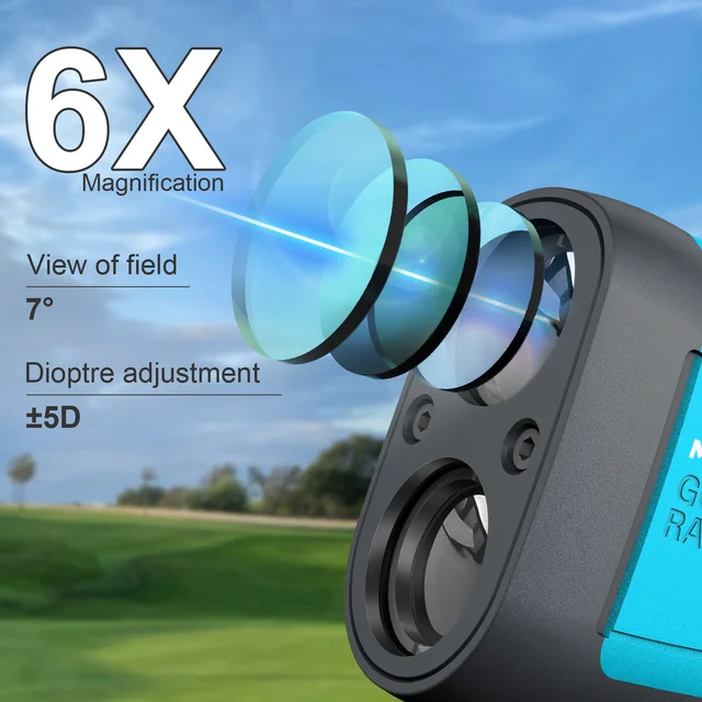 MILESEEY 레이저 거리 측정기, 골프 거리 측정기, 골프 사냥용 PF210, 정확한 거리 측정