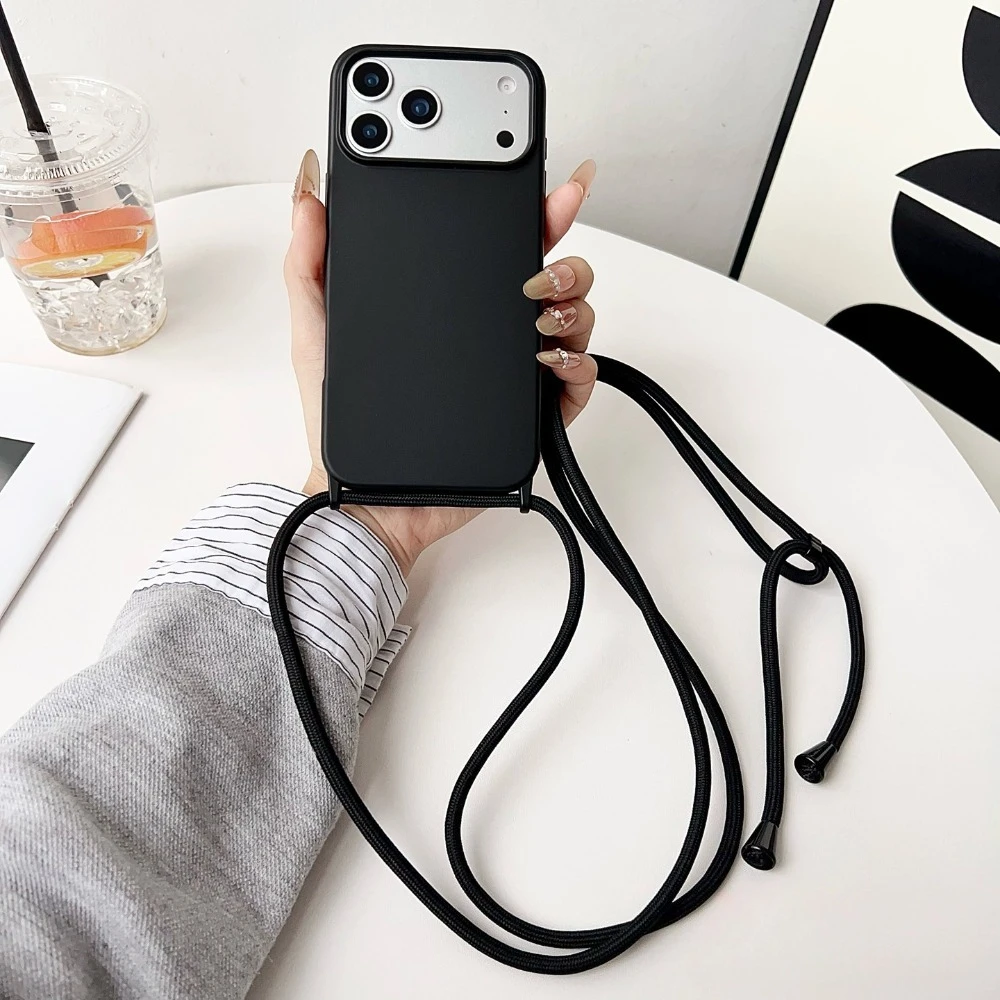 Versatile Necklace Strap Cord Crossbody Lanyard Liquid Silicone Phone Case