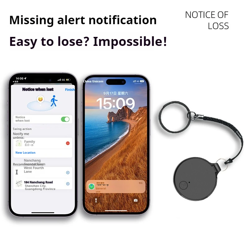 Mini Anti-Lost DevIce Works with Apple Find My Finder airtag Anti-Loss Device Bicycle Pet Locator Global Positioning Tracking