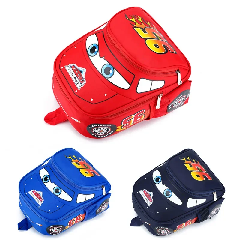 Children's car action characters kindergarten backpacks Lightning McQueen anime shoulder bags children's toys holiday gifts