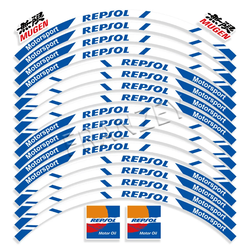 Reflective Wheel Rim Tape For Honda CBR600RR (2003-2025) – 18-Piece Decal Kit In Neon Yellow – Easy To Apply, No Heat Gun Needed