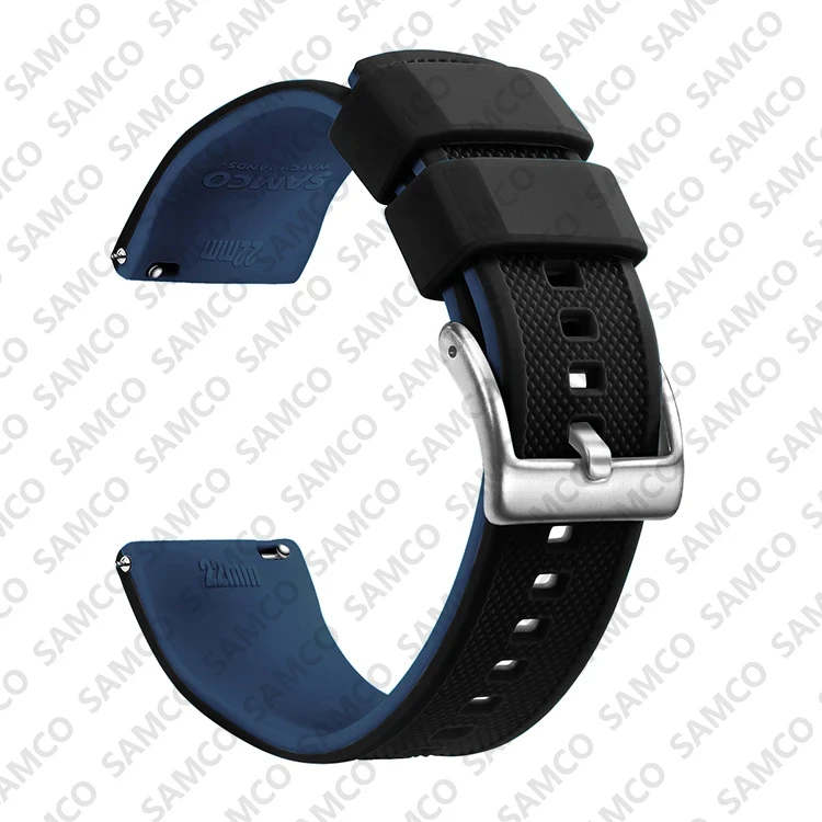 Enhanced Quick Release Silicone Watch Strap - Premium Rubber Band Replacement