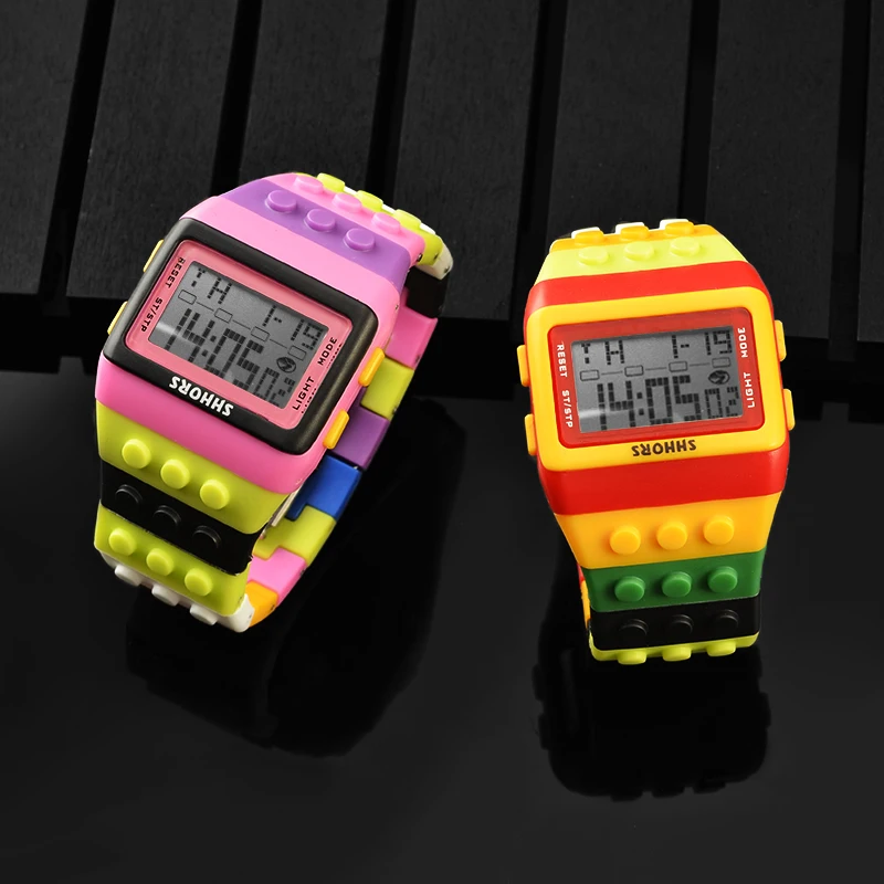 SHHORS Watch Fashion Women Watches Ladies Watches Led Digital Watches Plastic Rainbow Watch Electronic Wristwatches reloj mujer 2