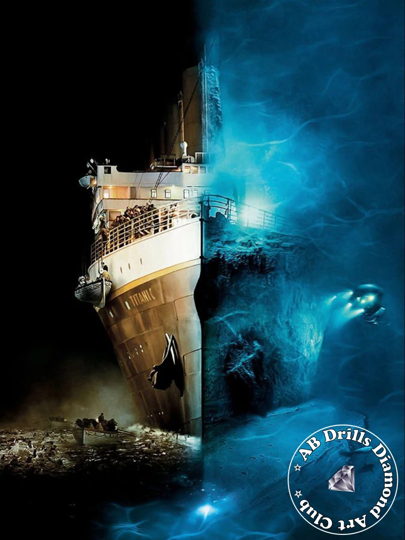 YSCOLOR Diamond Painting Completo Rotondo Drill Diamond Painting 5D DIY Titanic 3D Set Ricamo Croce Stitch 2019 Decor Regalo 30X40cm