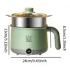 Hot Pot Electric with Steamer Household Nonstick for Shabu Shabu Steak Ramen 6