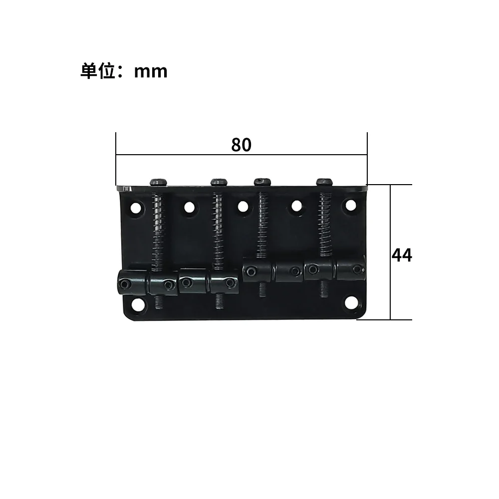 Einstellbare 4-saitige Bass Brücke Saitenhalter mit Schrauben Elektrische Box Gitarre Platte Instrument Zubehör Bass Brücke für Gitarre – Detail 1