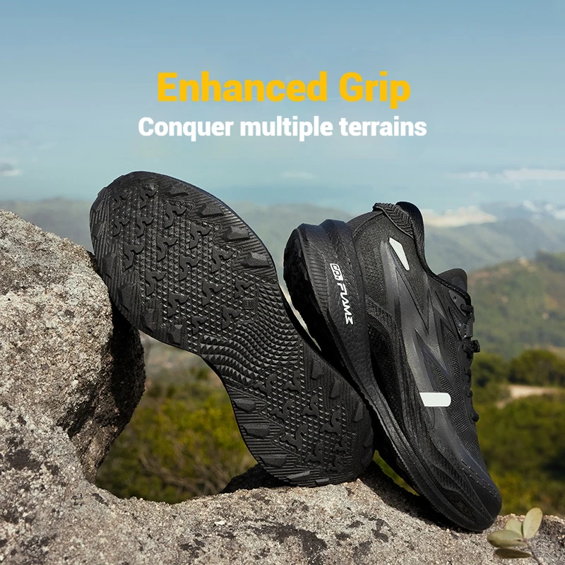 361 Degrees Flame 4x4 Men Running Shoes New Carbon Plate Racing