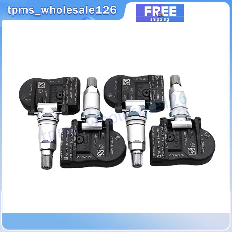 ڵ Ÿ̾ з  ý , 407000435R TPMS, 433MHZ, 2009-2016  ÷ 󱸳  ް , 4 