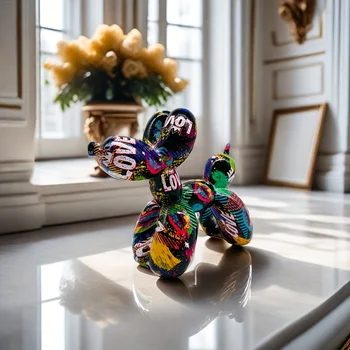 LOVE Balloon Dog Statue 1