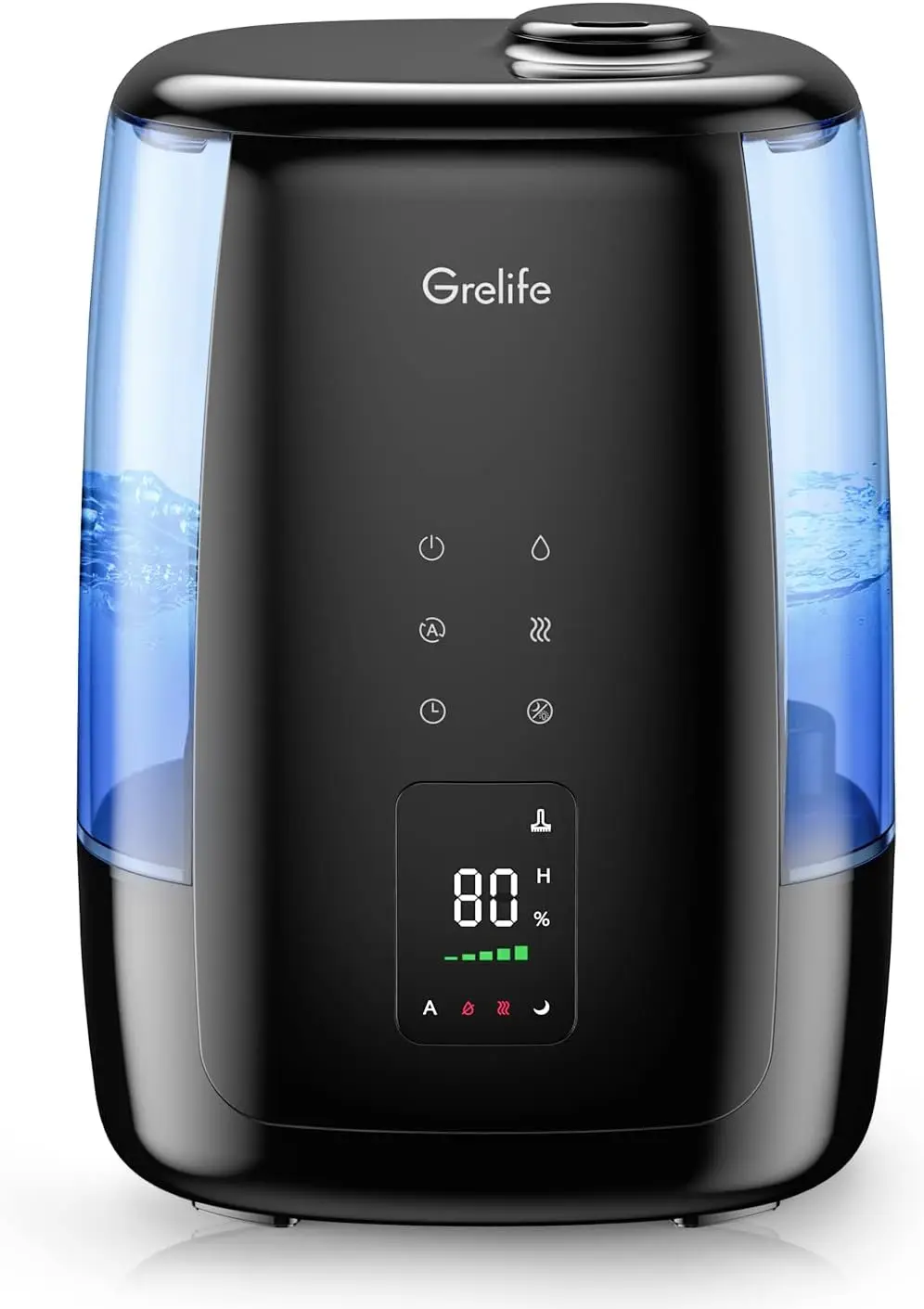 

for Bedroom, 5L Ultrasonic Warm and Cool Mist Top Fill Air Vaporizer,Auto Shut-Off,Easy to Clean&Quiet Sleep Mode,Automatic Cal