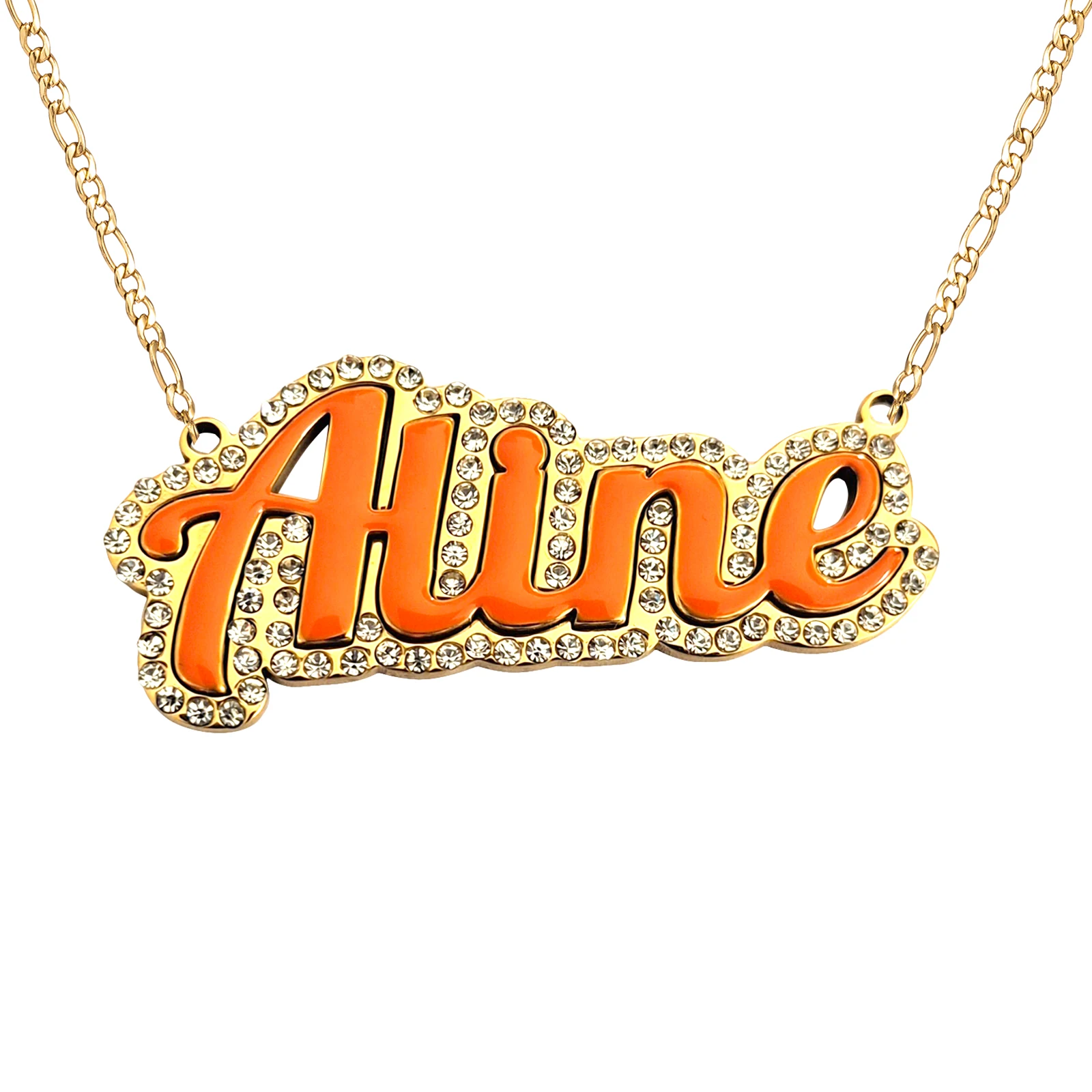 New Custom Oil Drip Necklace Hip Hop Custom Fashion Personalized Choker Earrings Key Chain Wholesale Hot Sale Friendship Gift