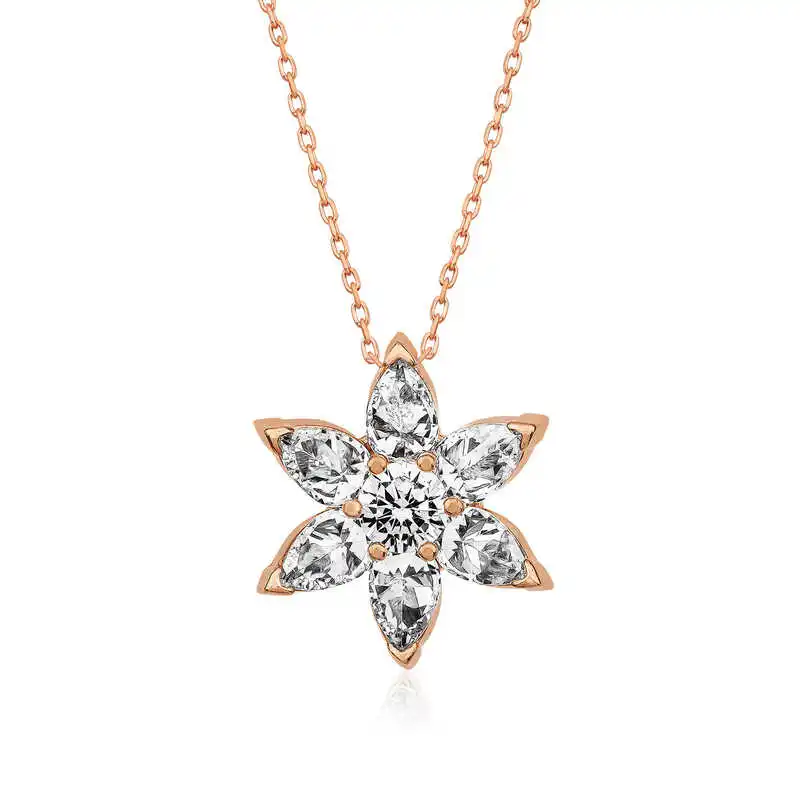 

Tevuli 925 Sterling Silver White Flower Necklace
