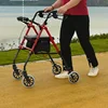Push Walker for The Elderly, Fall Prevention Trolley for The Elderly, Push and Sit Walking Aid, Foldable Safety Walker 1