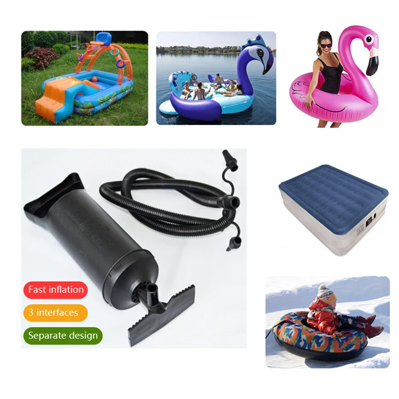 12-inch Two-way Manual Pump Balloon Hand-pull Air Pump Large Floating Bed Floating Row Swimming Pool Dedicated