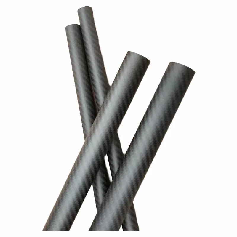 3K 풀 탄소 섬유 튜브 트윌 매트, 높은 복합 경도, DIY 일본 소재 파이프, RC 비행기 액세서리, 길이 500m, 2 개
