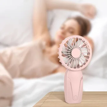 충전식 무소음 미니 선풍기, 큰 바람, 휴대용 소형 선풍기, 2024 신제품
