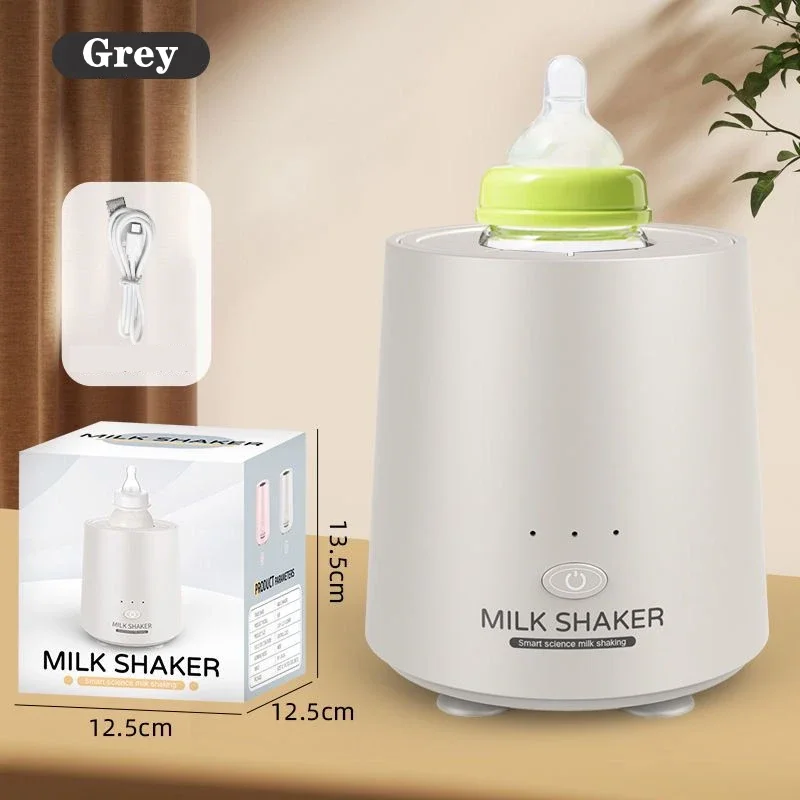 Automatic Baby Milk Bottle Shaker USB Rechargeable Electric Bottle Feeding Shake Machine Milk Powder Blender for Outdoor Travel