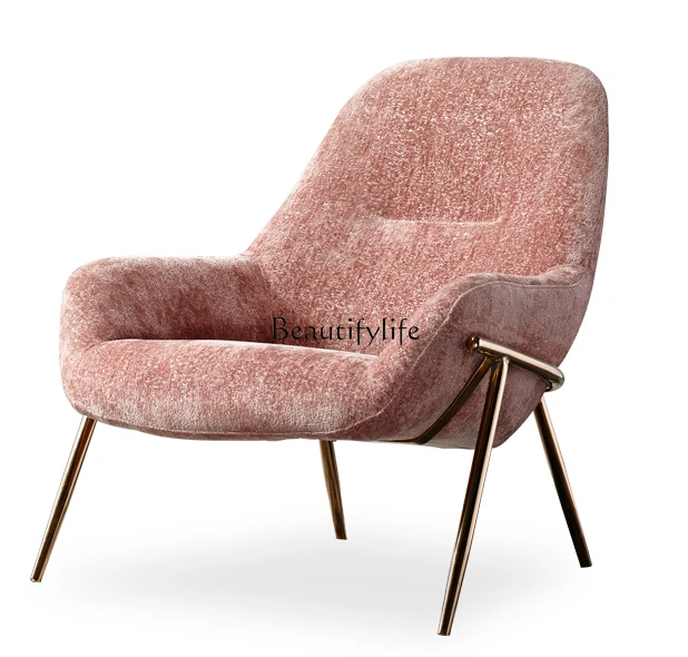 

Light Luxury Single-Seat Sofa Chair Fabric Balcony Minimalist Casual Sofa Chair