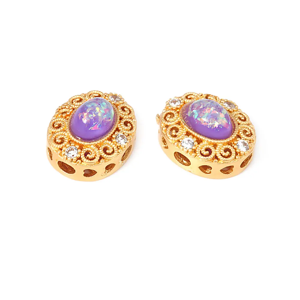 Pulseras de Cuentas Nepalesas Vintage Estilo 5PCS Brasso Dorado Mate Accesorios DIY para Hacer Joyería - details 54