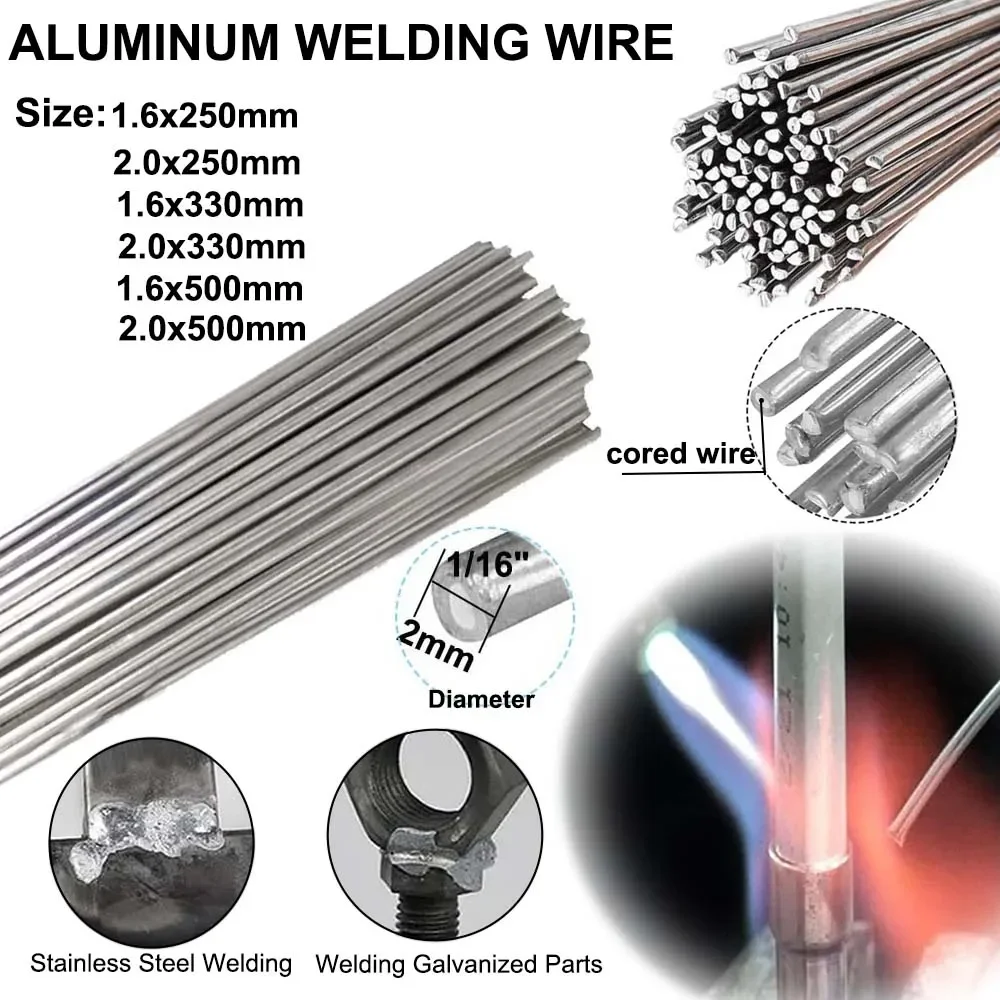 Aluminum Welding Rods 5/10Pcs Flux Cored